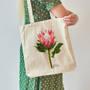 AGCB1002: Protea Cotton Tote Bag