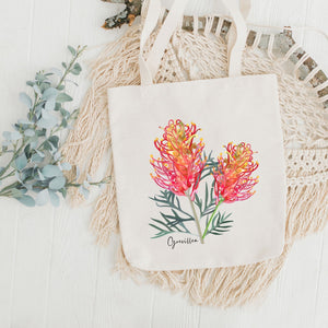 AGCB1003: Grevillea Cotton Tote Bag