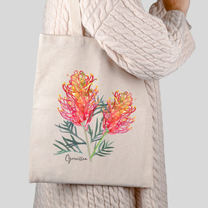 AGCB1003: Grevillea Cotton Tote Bag