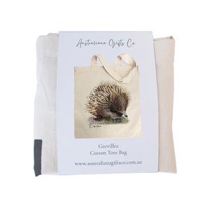 Charming & Unique Australian Native Echidna Poster, Tote Bag & Card Set