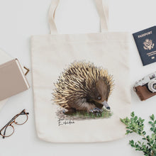 Load image into Gallery viewer, Charming &amp; Unique Australian Native Echidna Poster, Tote Bag &amp; Card Set
