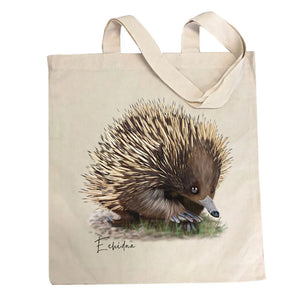 Charming & Unique Australian Native Echidna Poster, Tote Bag & Card Set