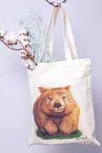 Load image into Gallery viewer, AGCB1006: Wombat Cotton Tote Bag
