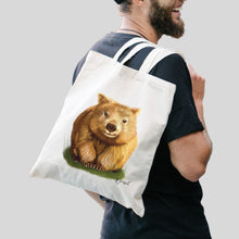 Load image into Gallery viewer, AGCB1006: Wombat Cotton Tote Bag
