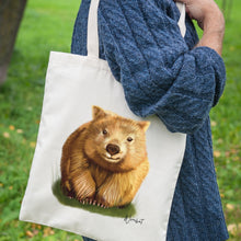 Load image into Gallery viewer, AGCB1006: Wombat Cotton Tote Bag
