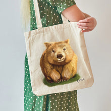 Load image into Gallery viewer, AGCB1006: Wombat Cotton Tote Bag
