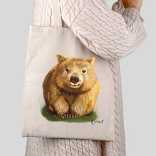 Load image into Gallery viewer, AGCB1006: Wombat Cotton Tote Bag
