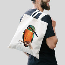 Load image into Gallery viewer, AGCB1007: Kingfisher Cotton Tote Bag
