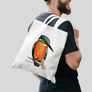 AGCB1007: Kingfisher Cotton Tote Bag