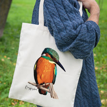 Load image into Gallery viewer, AGCB1007: Kingfisher Cotton Tote Bag
