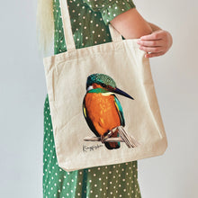 Load image into Gallery viewer, AGCB1007: Kingfisher Cotton Tote Bag
