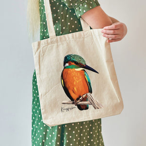 AGCB1007: Kingfisher Cotton Tote Bag