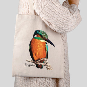 AGCB1007: Kingfisher Cotton Tote Bag