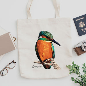 AGCB1007: Kingfisher Cotton Tote Bag