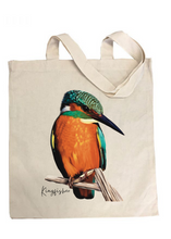 Load image into Gallery viewer, AGCB1007: Kingfisher Cotton Tote Bag
