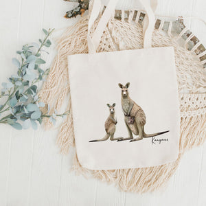 AGCB1009: Kangaroo Cotton Tote Bag