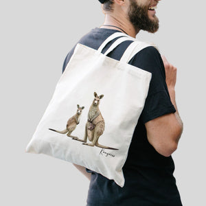 AGCB1009: Kangaroo Cotton Tote Bag