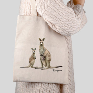 AGCB1009: Kangaroo Cotton Tote Bag