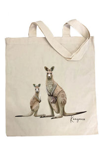 Majestic & Adventurous Australian Native Kangaroo Poster, Tote Bag & Card Set