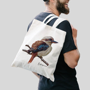 AGCB1010: Kookaburra Cotton Tote Bag