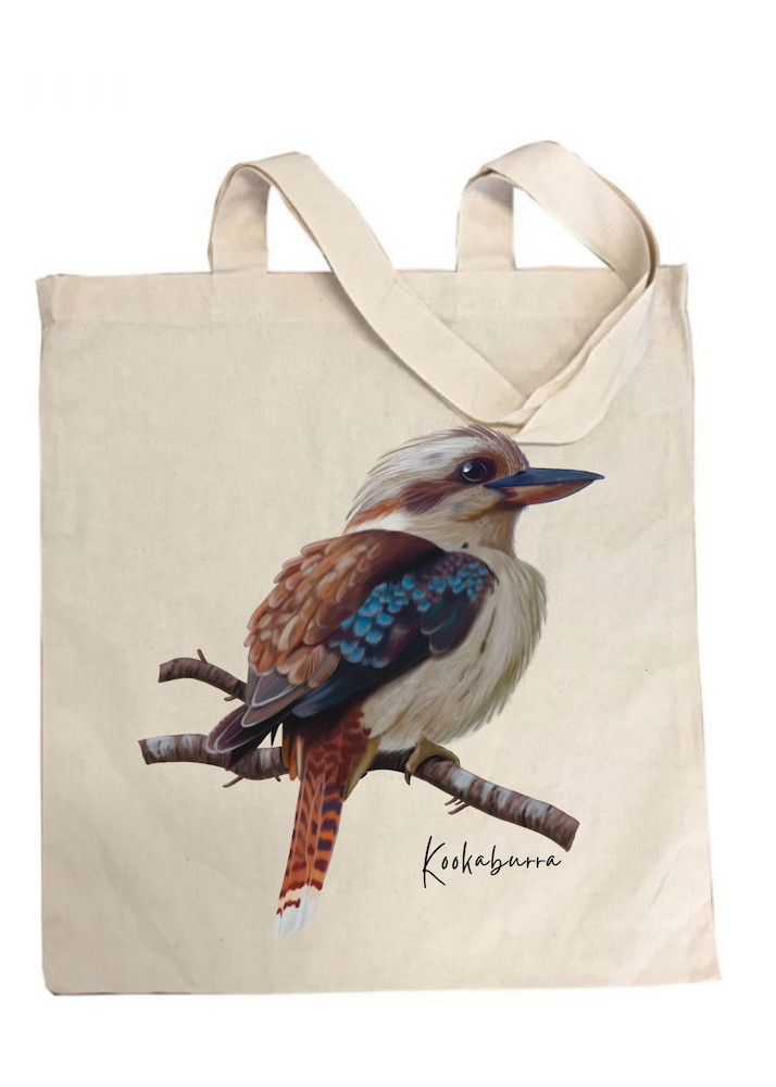 AGCB1010: Kookaburra Cotton Tote Bag