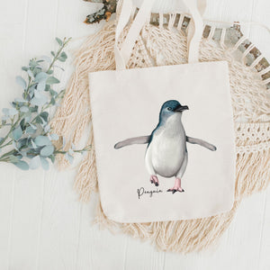 AGCB1013: Penguin Cotton Tote Bag