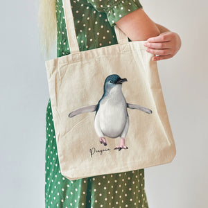 AGCB1013: Penguin Cotton Tote Bag