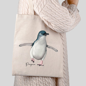 AGCB1013: Penguin Cotton Tote Bag