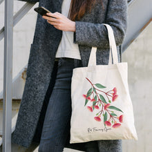 Load image into Gallery viewer, AGCB1014: Red Flowering Gum Cotton Tote Bag
