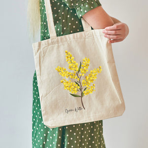 AGCB1015: Golden Wattle Cotton Tote Bag