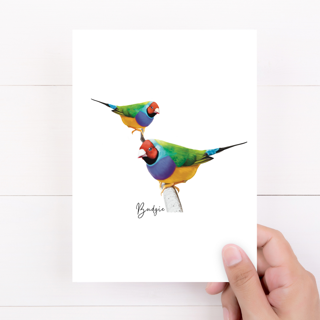 AGCC1015: Gouldian Finch Card