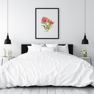 AGCP1003: Waratah Flower Poster