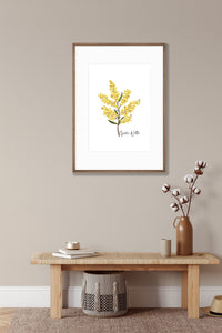 AGCP1007: Golden Wattle Flower Poster