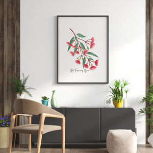 AGCP1008: Red Flowering Gum Poster