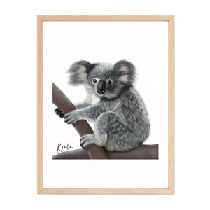 Adorable & Iconic Australian Native Koala Poster | Set of 2