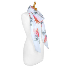 Load image into Gallery viewer, AGCS1000: White: Grevillea Flower Scarf
