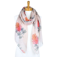 Load image into Gallery viewer, Australian Native Grevillea Flower Tote Bag and Scarf Set | Beige
