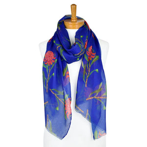 Perfect Gift for Any Occasion - Waratah Navy Scarf & Tote Bag | Navy