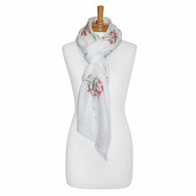 Load image into Gallery viewer, AGCS1014: White: Red Flowering Gum Scarf
