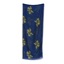 Load image into Gallery viewer, AGCS1016: Navy: Golden Wattle Scarf
