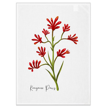 Load image into Gallery viewer, AGCT1006: Kangaroo Paw Tea Towel
