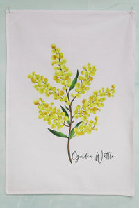 AGCT1007: Golden Wattle Tea Towel