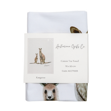 Load image into Gallery viewer, AGCT1009: Kangaroo Tea Towel
