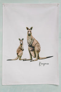 AGCT1009: Kangaroo Tea Towel