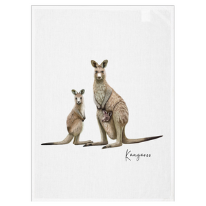 AGCT1009: Kangaroo Tea Towel