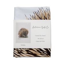 Load image into Gallery viewer, Aussie Icons Tea Towels – Wombat &amp; Echidna
