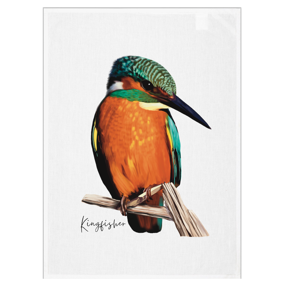 AGCT1016: Kingfisher Tea Towel