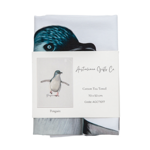 Aussie Legends Tea Towels – Kangaroo, Koala & Penguin Party