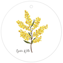 Load image into Gallery viewer, AGCTA1007: Golden Wattle Flower Gift Tag
