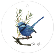 Load image into Gallery viewer, AGCTA1014: Blue Wren Bird Gift Tag
